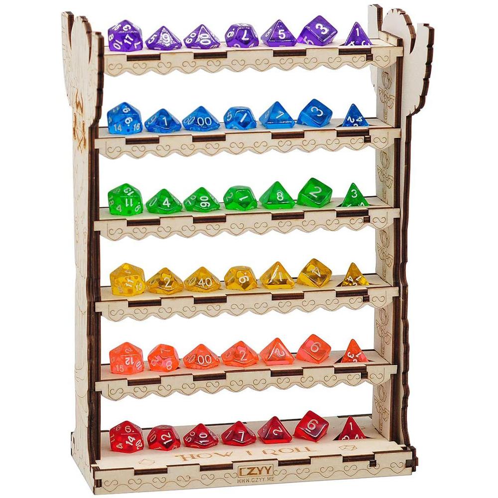 Wooden Polyhedral Dice Stand