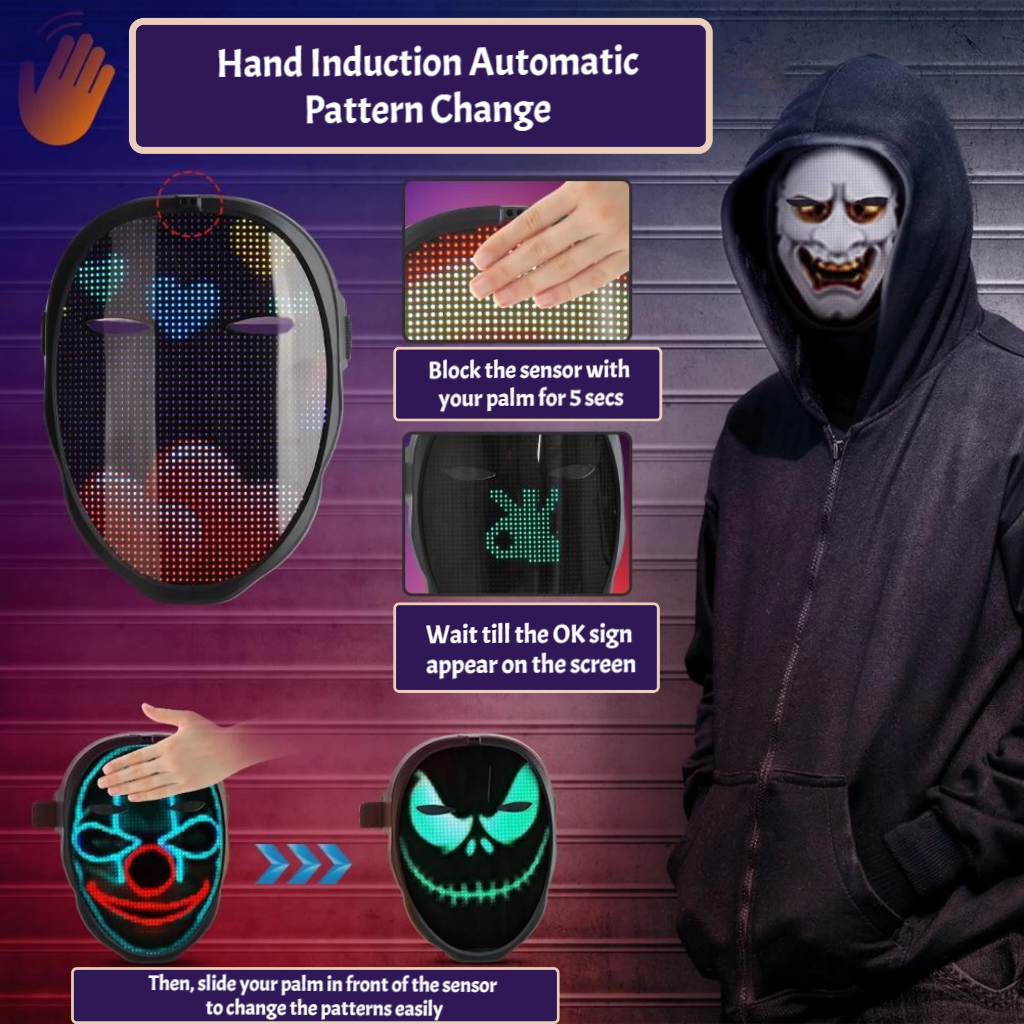 Epic Customizable RGB LED Mask