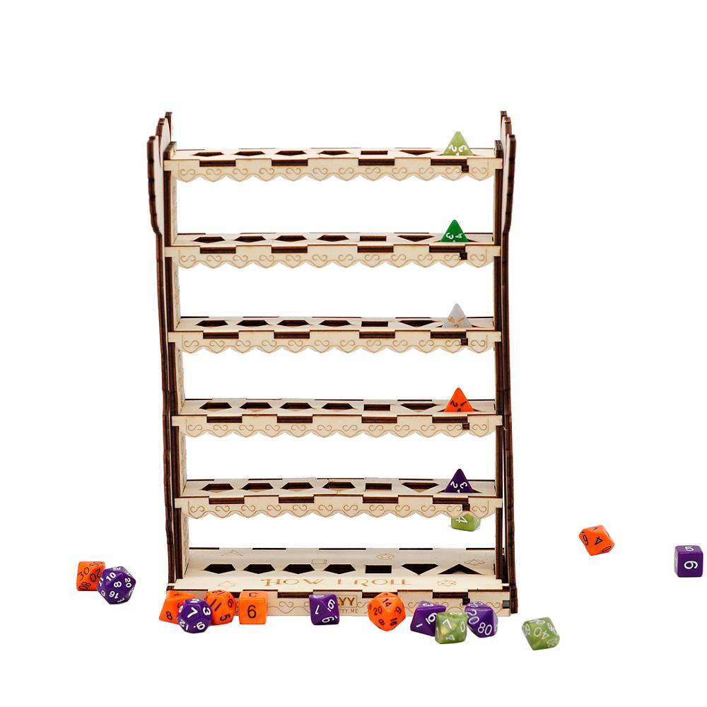 Wooden Polyhedral Dice Stand