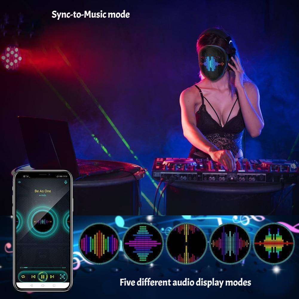 Epic Customizable RGB LED Mask