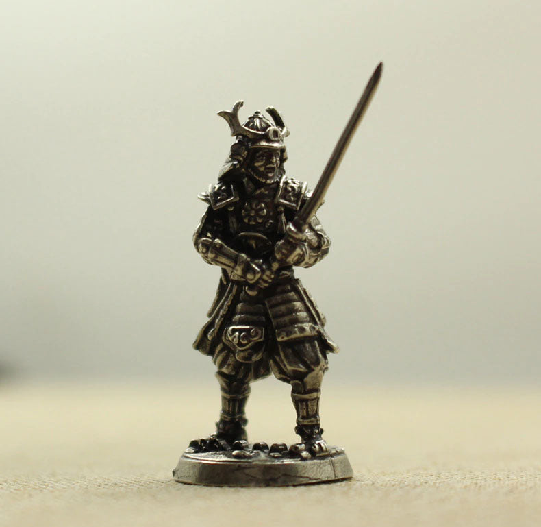 Copper Japanese Samurai Figurines
