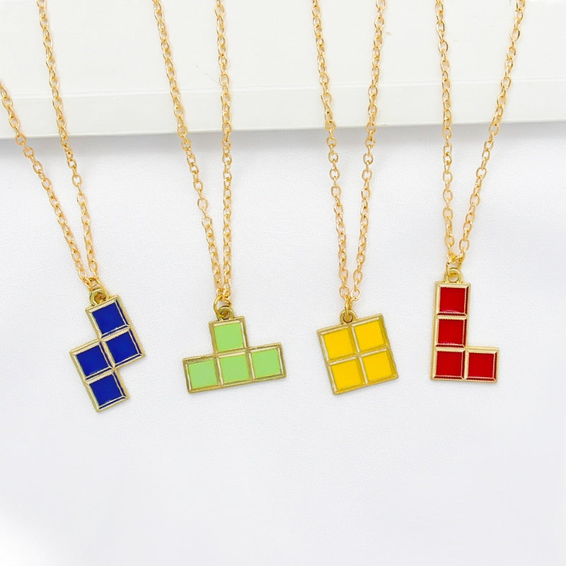 Geometric Brick Necklace