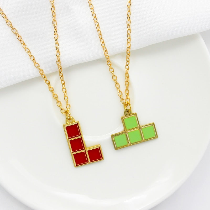 Geometric Brick Necklace