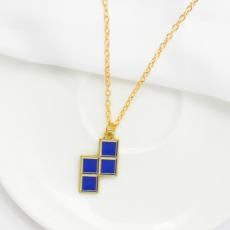 Geometric Brick Necklace