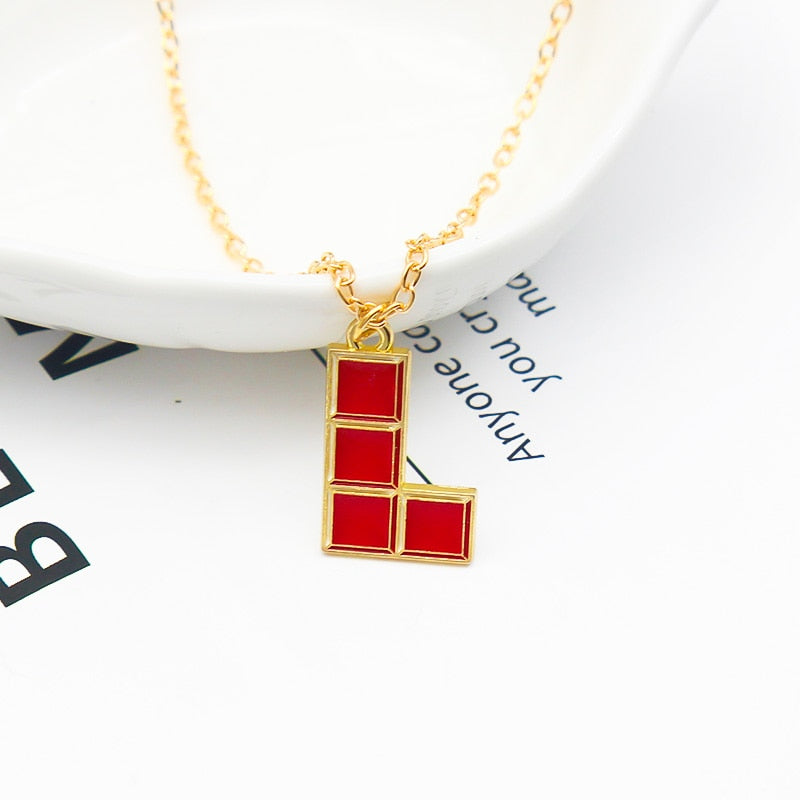 Geometric Brick Necklace