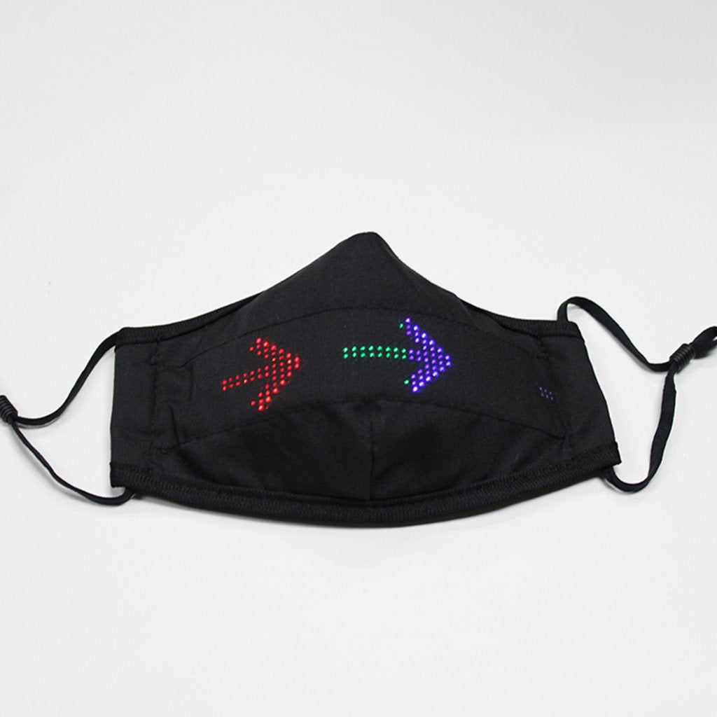 Customizable RGB LED Music Face Mask