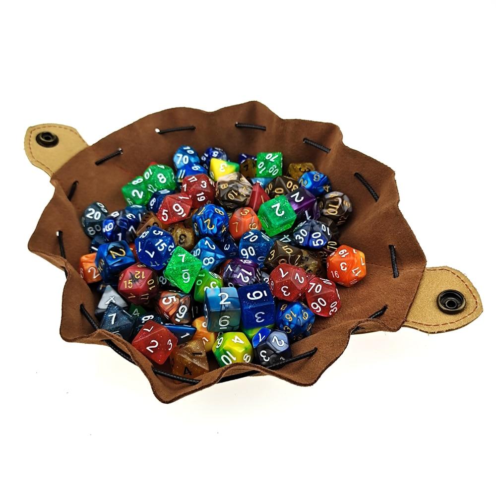 Handmade Leather Celtic Dice Bag &amp; Tray