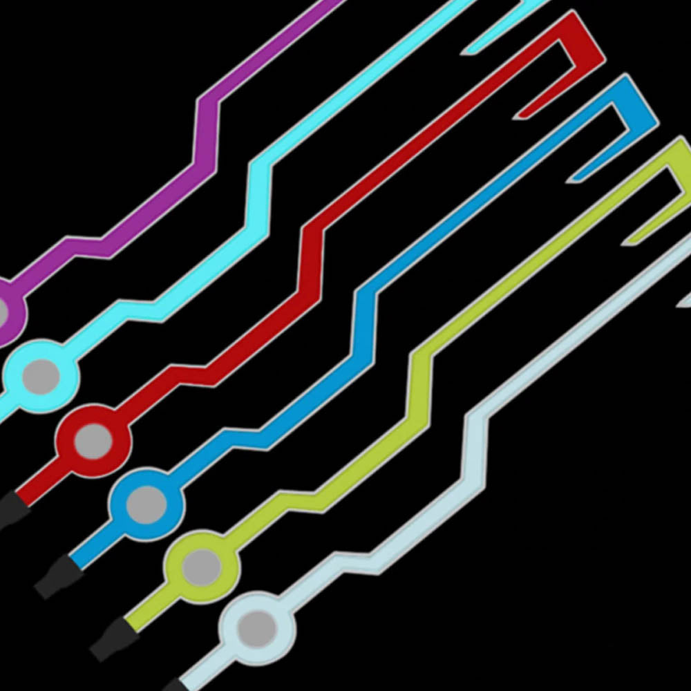 Stylish EL Motorcycle Helmet Light Strip