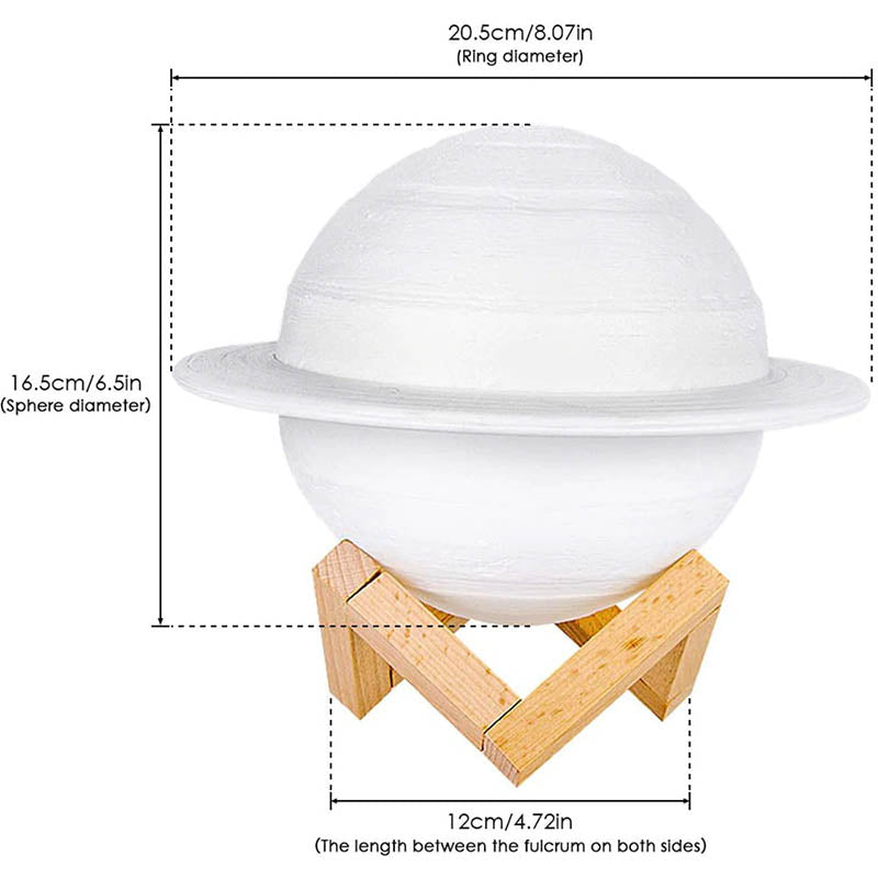 Saturn Multi-Color Lamp