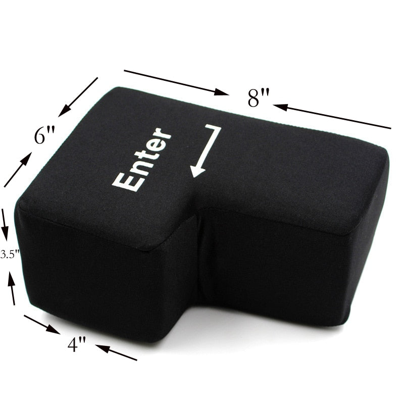 Large Enter Key Stress Reliever Pillow The Geek Trove