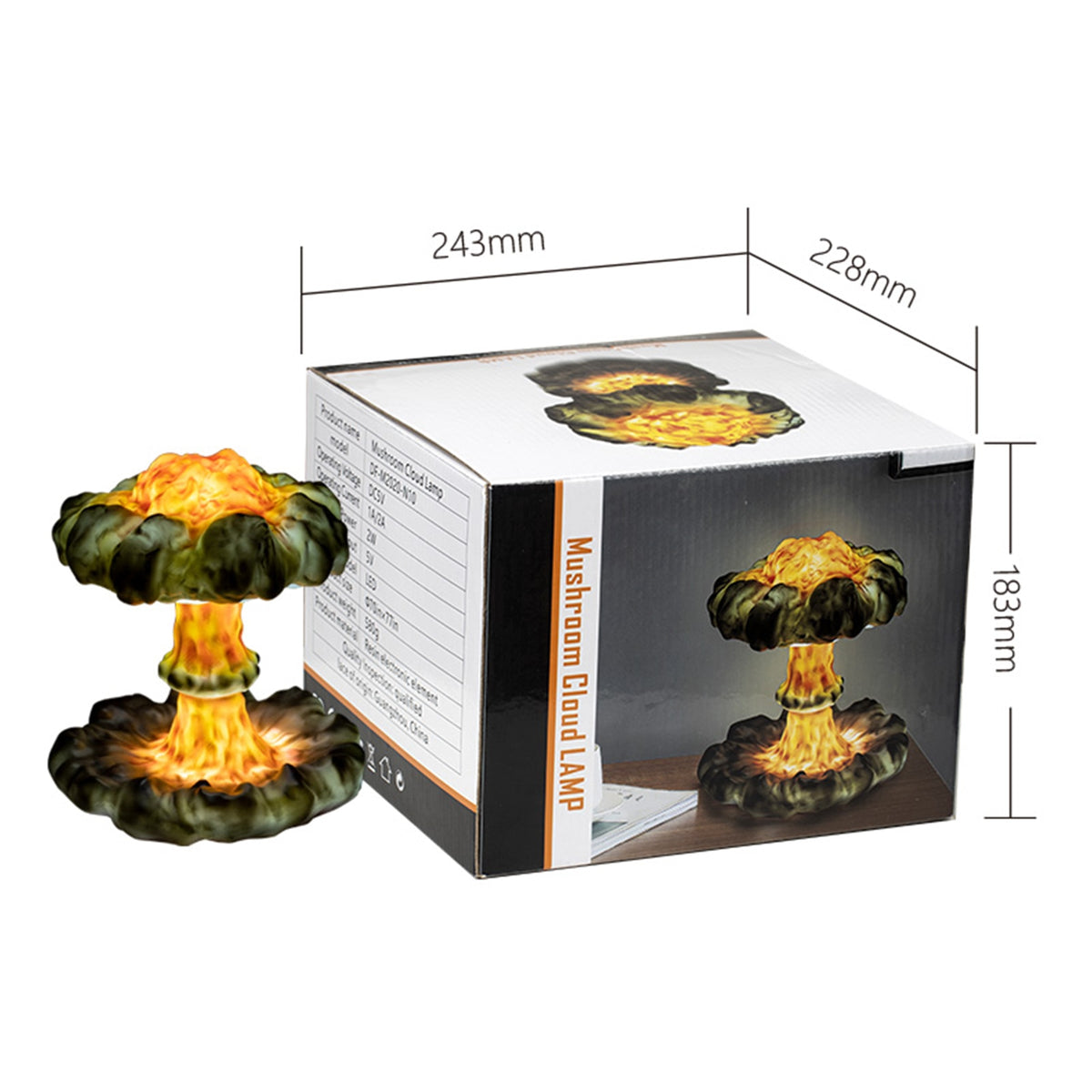 Mushroom Cloud Explosion LED Lamp