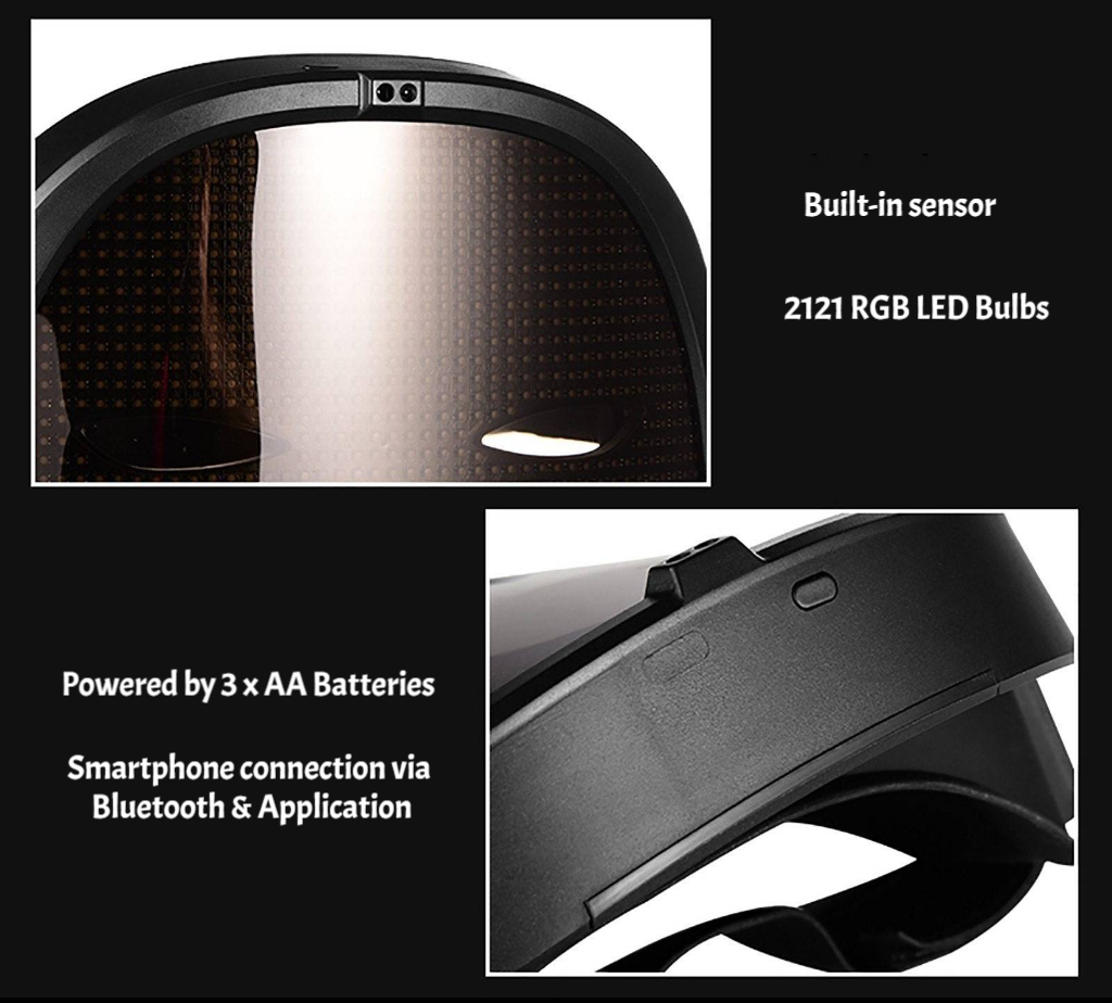 Epic Customizable RGB LED Mask