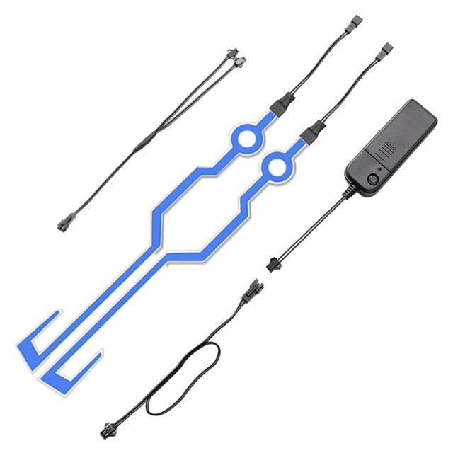 Stylish EL Motorcycle Helmet Light Strip