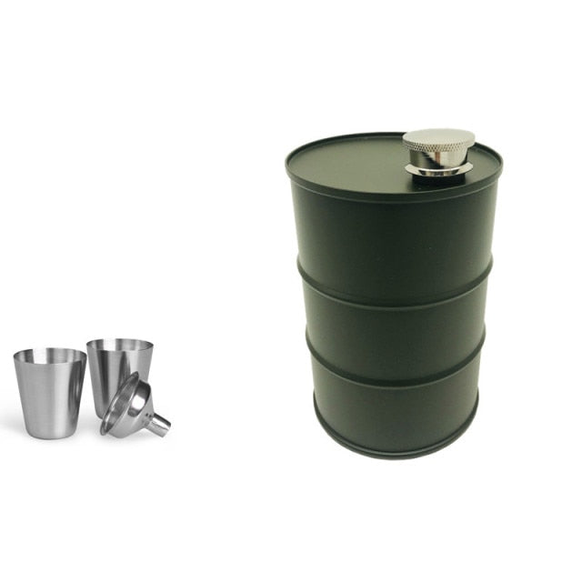 Oil Barrel Liquor Bottle