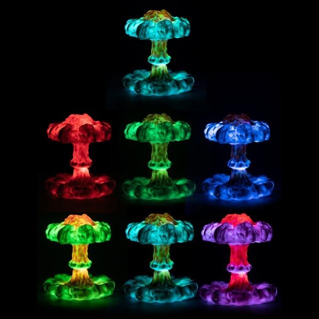 Mushroom Cloud Explosion LED Lamp